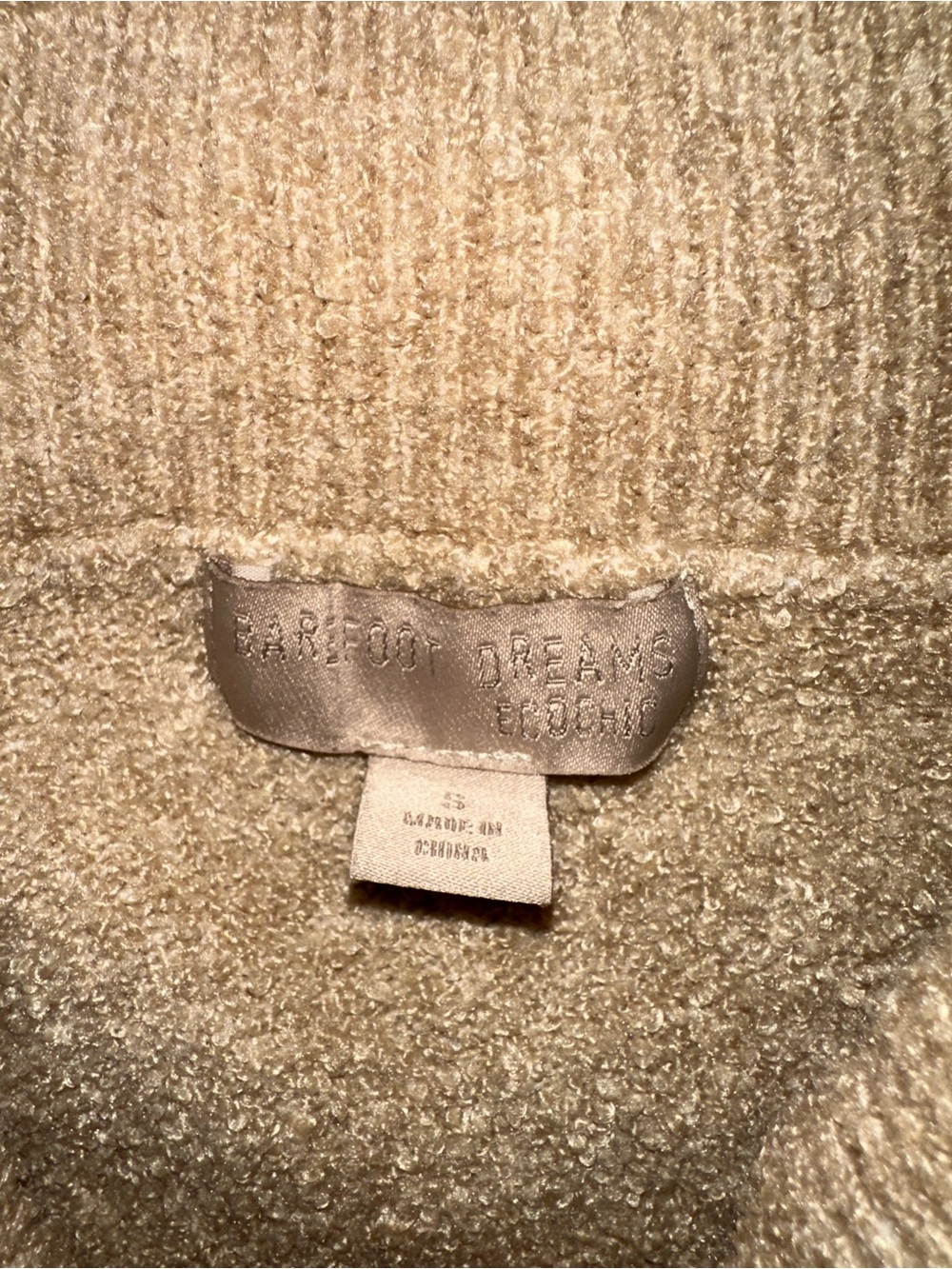Barefoot Dreams Soft Cream Cowl Neck Sweater Set - Picture 3 of 11